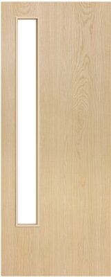 Flush Ash D013 Glazed FD30 44mm Pre-Finished Firedoor - DE