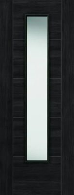 Internal Laminate Tigris Cinza (CLEAR GLASS) Dark Grey Pre-Finished Door