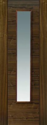 Internal Tigris Emral Walnut (CLEAR GLASS) Pre-Finished Door