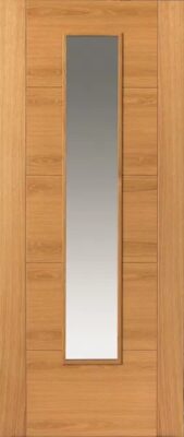 Internal Tigris Oak Pre-Finished (CLEAR GLASS) FD30 44mm Fire Door