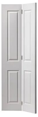 Internal Canterbury Primed Woodgrain White Bi-Fold Door