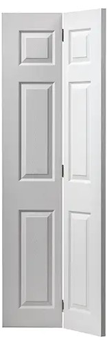 Internal Colonist Primed Woodgrain White Bi-Fold Door