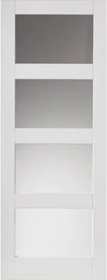 Internal Cayman White Primed (CLEAR GLASS) Door