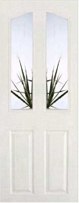 White Primed Provincial (CLEAR BEVELLED GLASS) - DFG