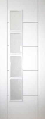 Internal White Primed Vancouver 4L (OBSCURE GLASS) Door