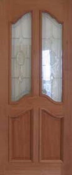 External Hardwood Richelieu Star Zinc Lead Door, also Brass Lead Available