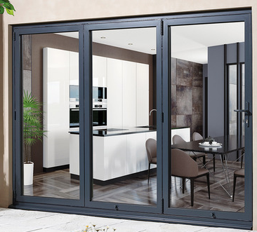 External 10ft ALUVU Folding Doors in Pre-Finished Grey