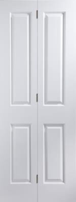 Internal White Primed Smooth 4 Panel Bi-Fold - MB