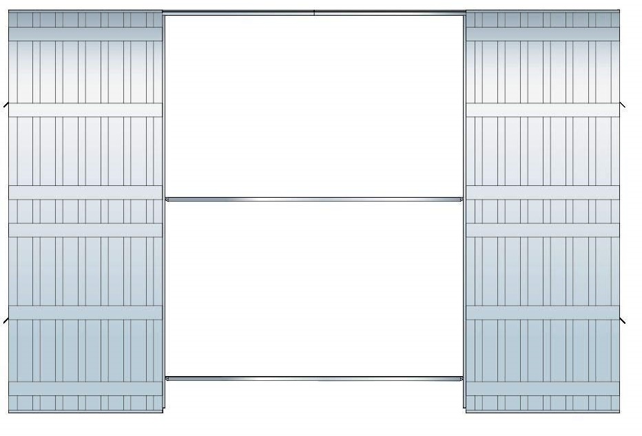 Internal Double Pocket Door Quick Fit Cassette System Scrigno (COMPLETE WITH JAMBS) - Image 2