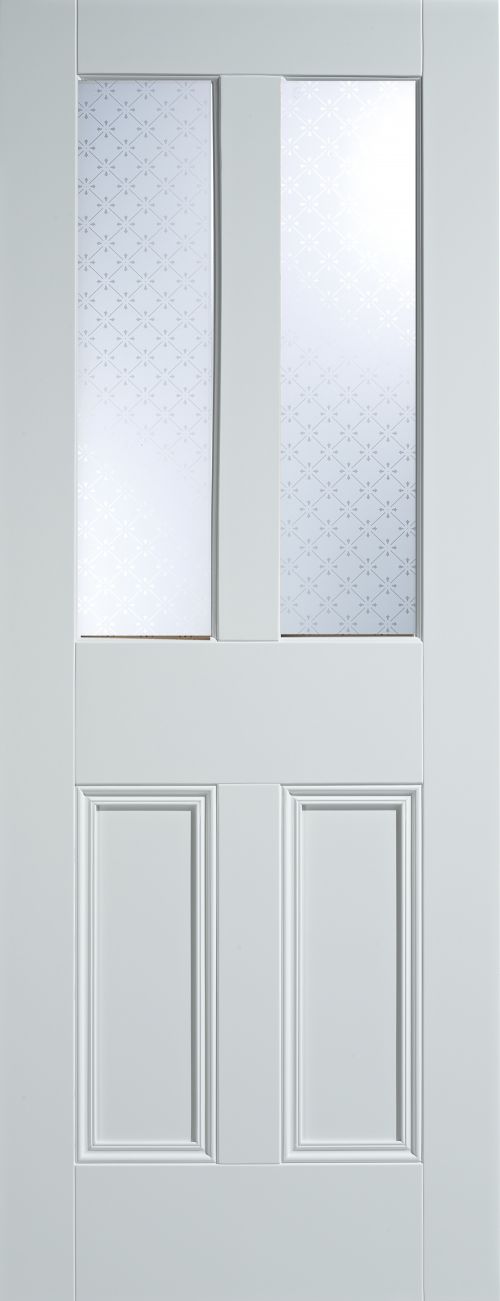 White Primed Malton (SCREENPRINT GLASS) Solid Core - LPD