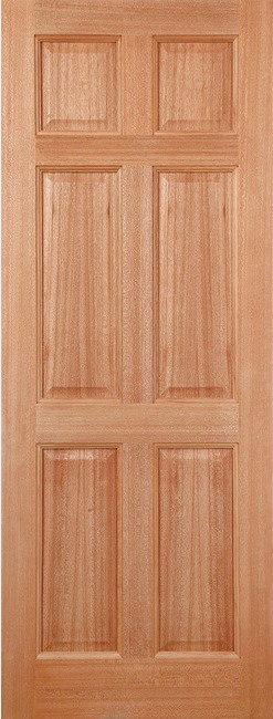 External Hardwood Colonial 6P M&T Un-Finished Door