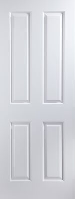 Internal White Primed Smooth 4 Panel FD30 44mm Fire door