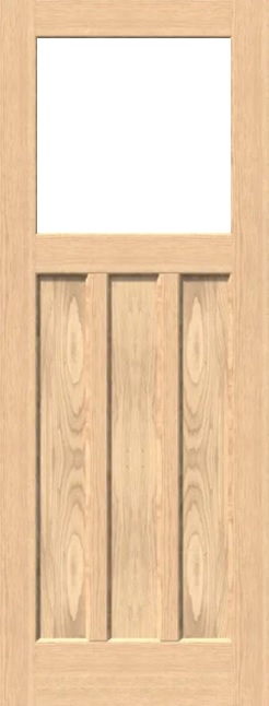 External Hemlock 1930'S - Unglazed (No Glass) Unfinished Door