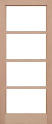 External Hemlock Pattern 50 - Unglazed (No Glass) Unfinished Door