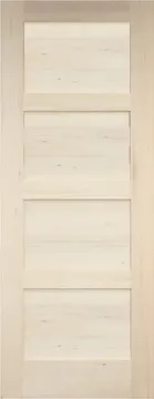 External Hemlock Un-Finished Shaker Style Panel Door
