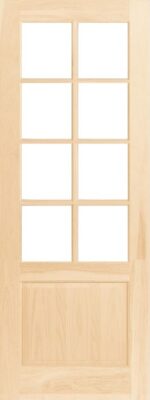 External Hemlock Georgian Style Panel Unfinished Door