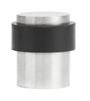 Collared Door Stop Satin Stainless Steel