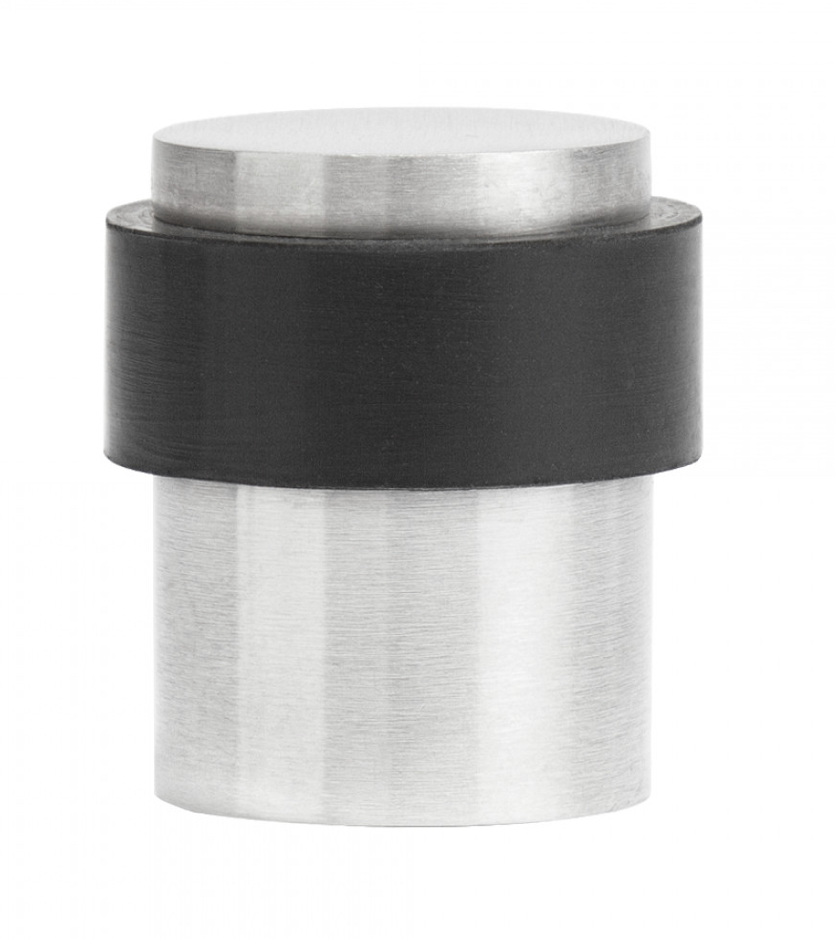 Collared Door Stop Satin Stainless Steel