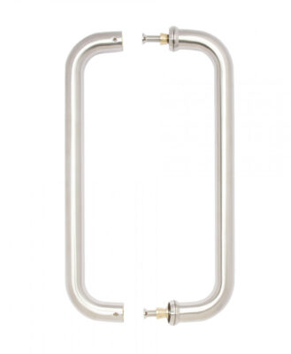 D-Pull Handle Satin Steel 22mm