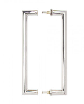 Mitred Pull Handle Polished Steel 22mm