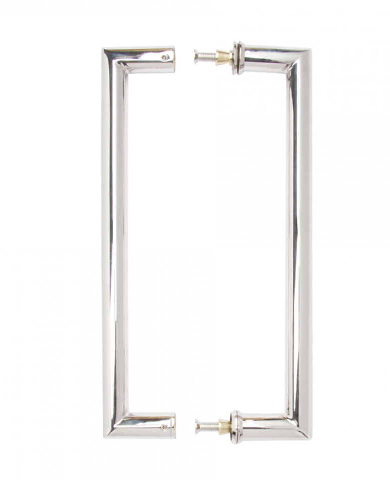 Mitred Pull Handle Polished Steel 22mm