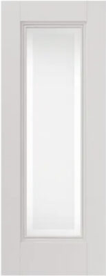 Internal Belton White primed (ETCHED GLASS CLEAR LINES) Panelled Door