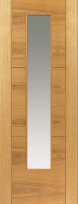 Internal Mistral Oak Pre-Finished (CLEAR GLASS) Door