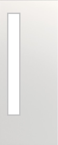 Internal Flush White Primed 20G (CLEAR GLASS) FD30 44mm Fire Door
