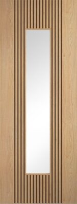 Internal Oak Sydney Pre-Finished (CLEAR GLASS) Door