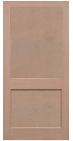 External Hemlock Un-Finished Flat Ply Panelled 2XG 2P Door