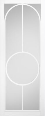 Internal White Primed (CLEAR GLASS) Bowery Solid Core Door
