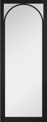 Internal Black Pre-Finished Melrose (CLEAR GLASS) Solid Core Door