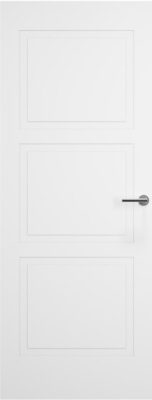Internal White Primed Shallow Embossed 3 Panel FD30 44mm Fire Door