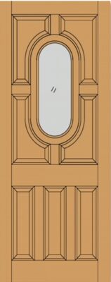 External Oak Acacia Unglazed (No Glass) Unfinished Door