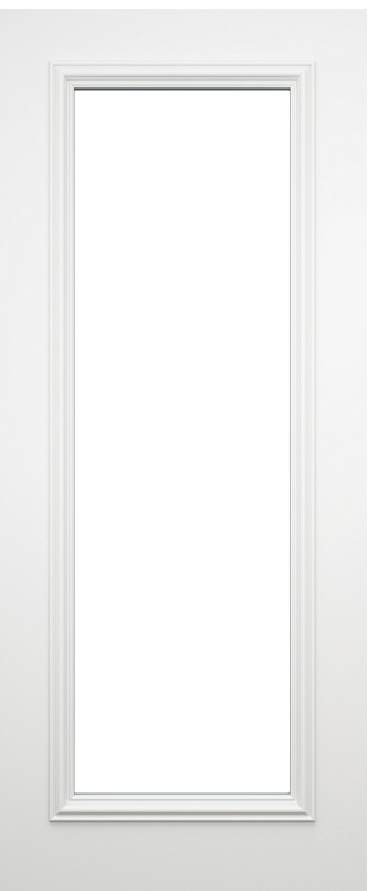 Internal White Primed Solid Core Blenheim (CLEAR GLASS BEVELLED GLASS) Door