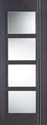 Internal Ash Grey Zanzibar (CLEAR GLASS) Solid Core Pre-Finished - LPD