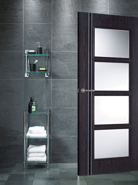 Internal Ash Grey Zanzibar (CLEAR GLASS) Solid Core Pre-Finished - LPD - Image 2