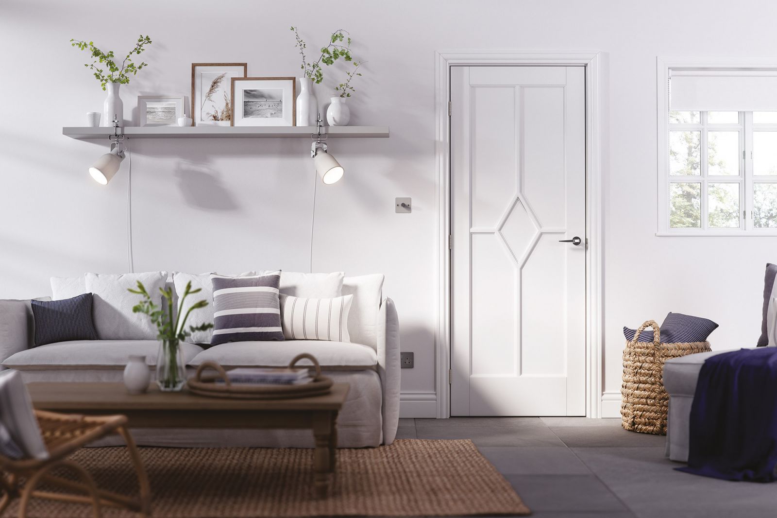 White Primed Reims Solid Core - LPD - Image 2