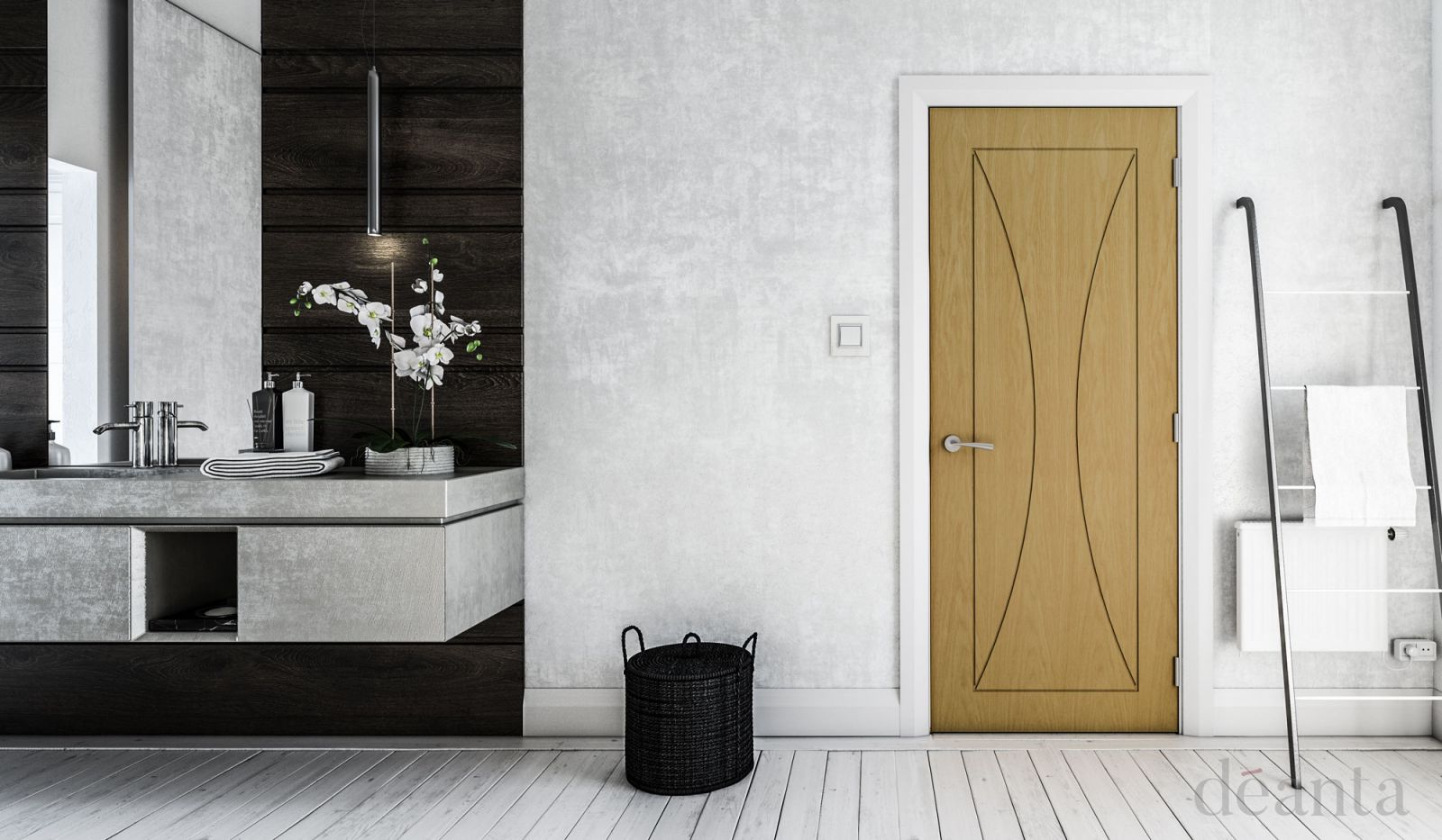 Oak Sorrento Pre-Finished FD30 44mm Fire Door - Image 2