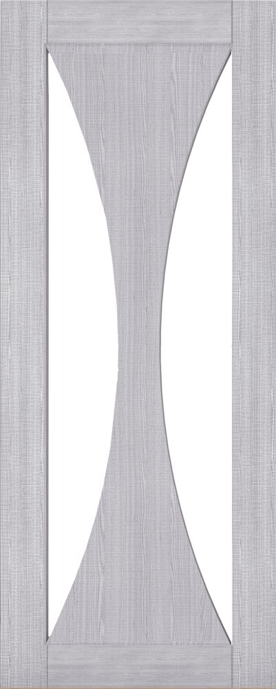 Internal Light Grey Ash Sorrento (CLEAR GLASS) Pre-Finished Door