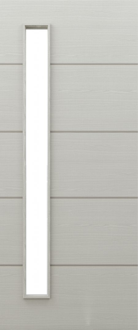 Light Grey Ash with Horizontal Inlays D06 Glazed - FD30 - 44mm - Prefinished - DE