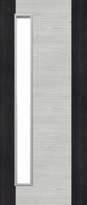 Flush Light Grey Ash Dark Grey Edges D06 Glazed - FD30 - 44mm - Prefinished - DE