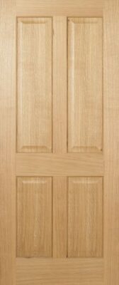 Oak Regency 4 Panel Solid Core Pre-Finished Door - LPD