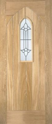 External Oak Westminster (LEAD DOUBLE GLAZED) Un-Finished Door
