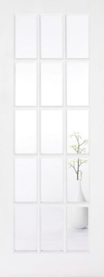 Internal White Primed SA 15L (CLEAR GLASS) Solid Core Door