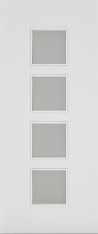 Internal Flush White Primed Glazed 09 FD30 44mm Fire Door