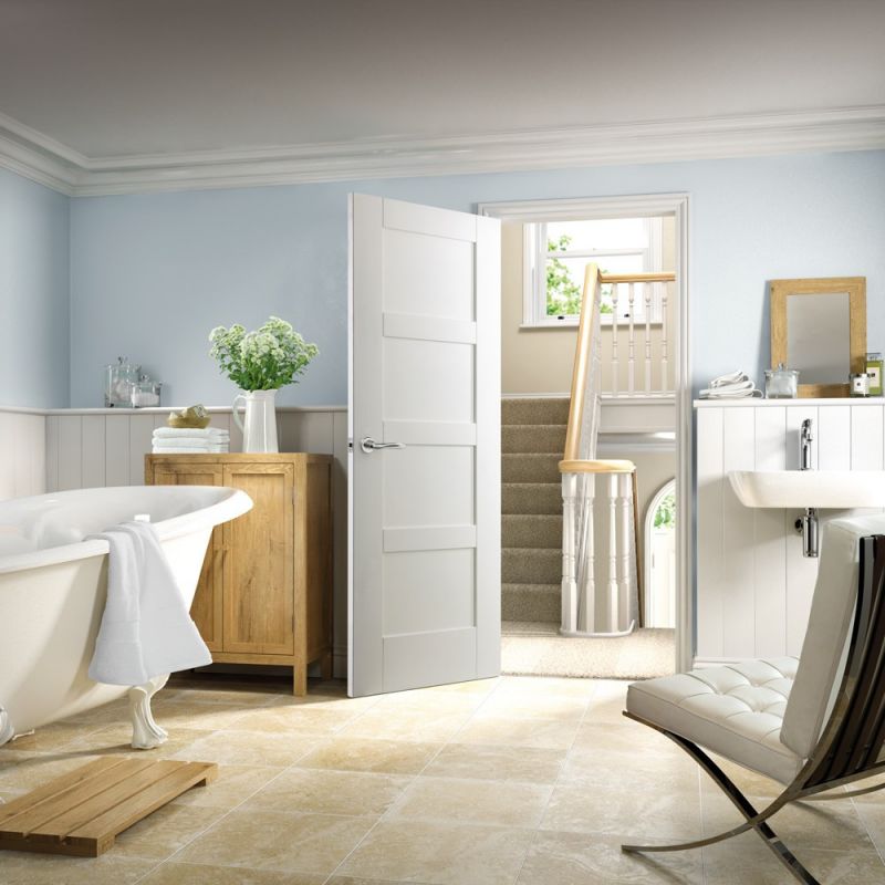White Primed Shaker 4 Panel - XL - Image 2