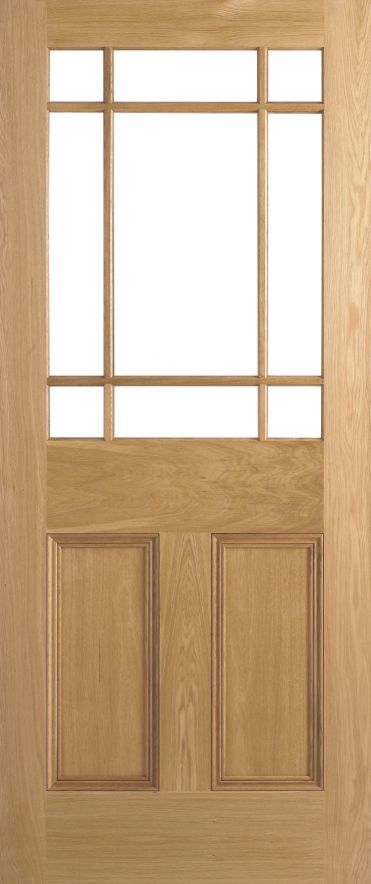 Internal Oak Downham Un-glazed (NO GLASS) Un-Finished Door