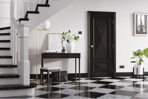 Black Primed Plus Knightsbridge - Solid Core - Raised Mouldings - LPD - Image 2