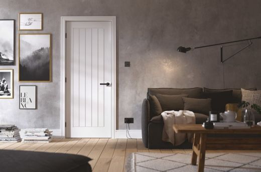 Internal White Primed Mexicano FD60 54mm Fire Door - Image 2